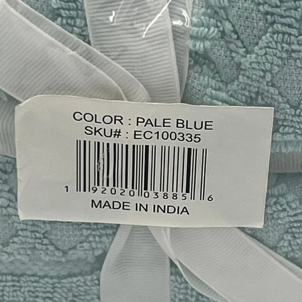 Great Bay Collection Wash Cloths Set of 12 Pale Blue 13x13 Cotton New